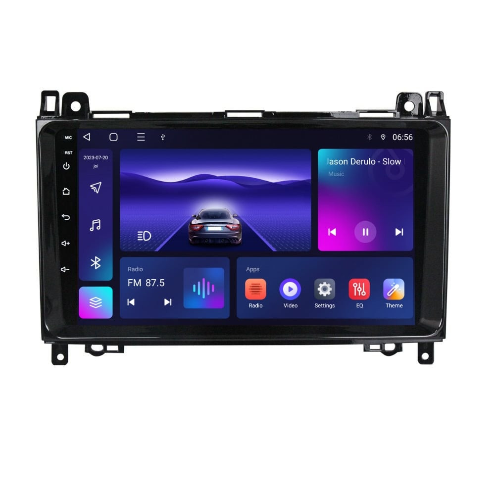 Navigatie dedicata cu Android Mercedes B-Class W245 2005 - 2011, 3GB RAM, Radio GPS Dual Zone, Display HD QLED 9" Touchscreen, Internet Wi-Fi si slot SIM 4G, Bluetooth, MirrorLink, USB