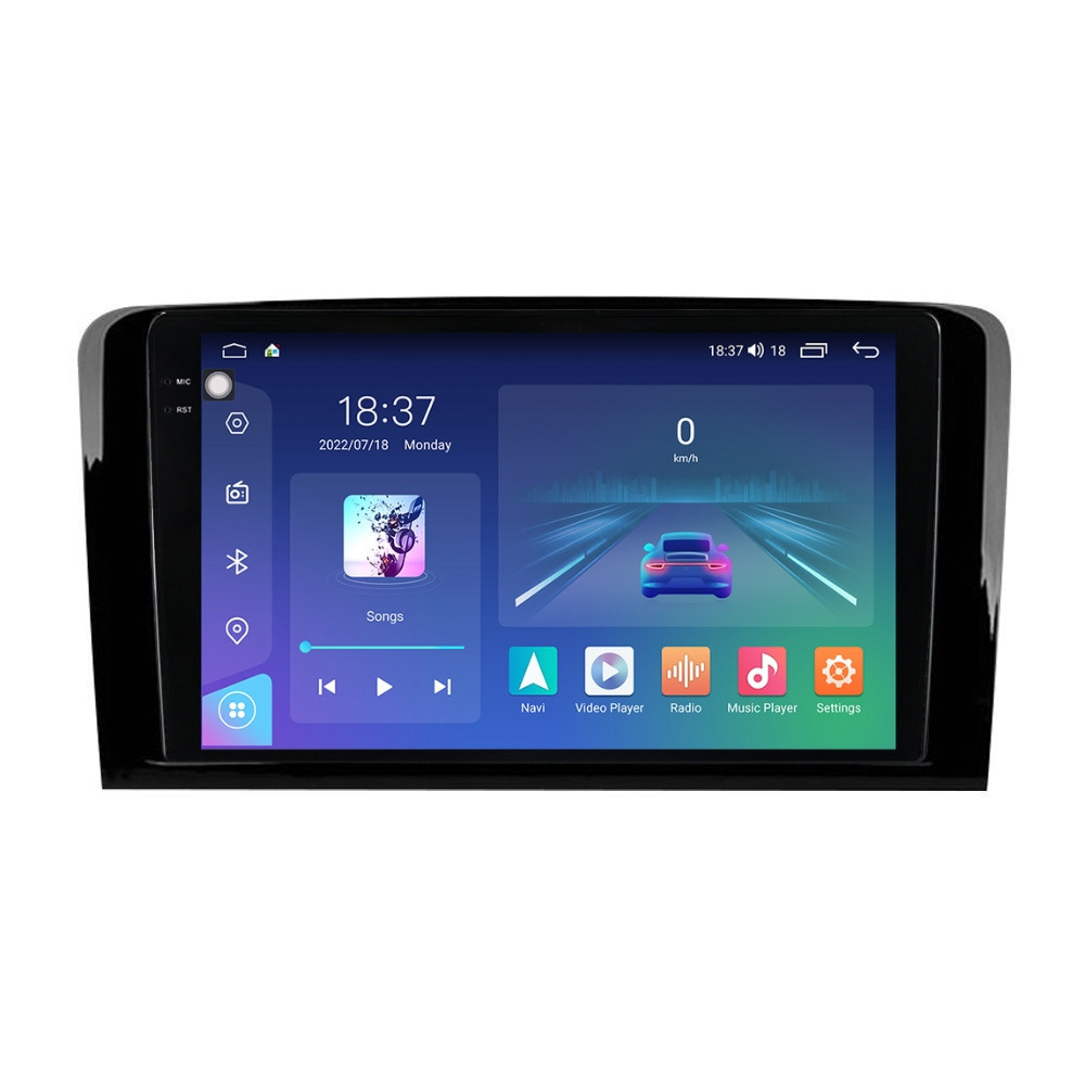 Navigatie dedicata cu Android Mercedes M-Class ML W164 2005 - 2012, 8GB RAM, Radio GPS Dual Zone, Display 2K QLED 9.5" Touchscreen, Internet Wi-Fi si slot SIM 4G, Bluetooth, MirrorLink, USB