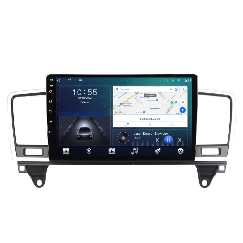 Navigatie dedicata cu Android Mercedes M-Class ML W166 2011 - 2015, 2GB RAM, Radio GPS Dual Zone, Display HD QLED 9" Touchscreen, Internet Wi-Fi si slot SIM 4G, Bluetooth, MirrorLink, USB