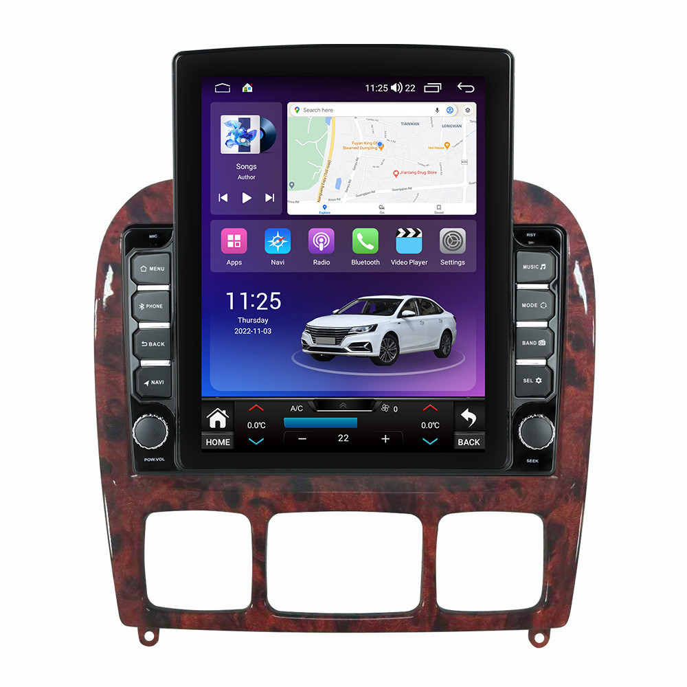 Navigatie dedicata cu Android Mercedes S-Class W220 1998 - 2005, 8GB RAM, Radio GPS Dual Zone, Touchscreen IPS 9.7" HD tip Tesla, Internet Wi-Fi si slot SIM 4G, Bluetooth, MirrorLink, USB