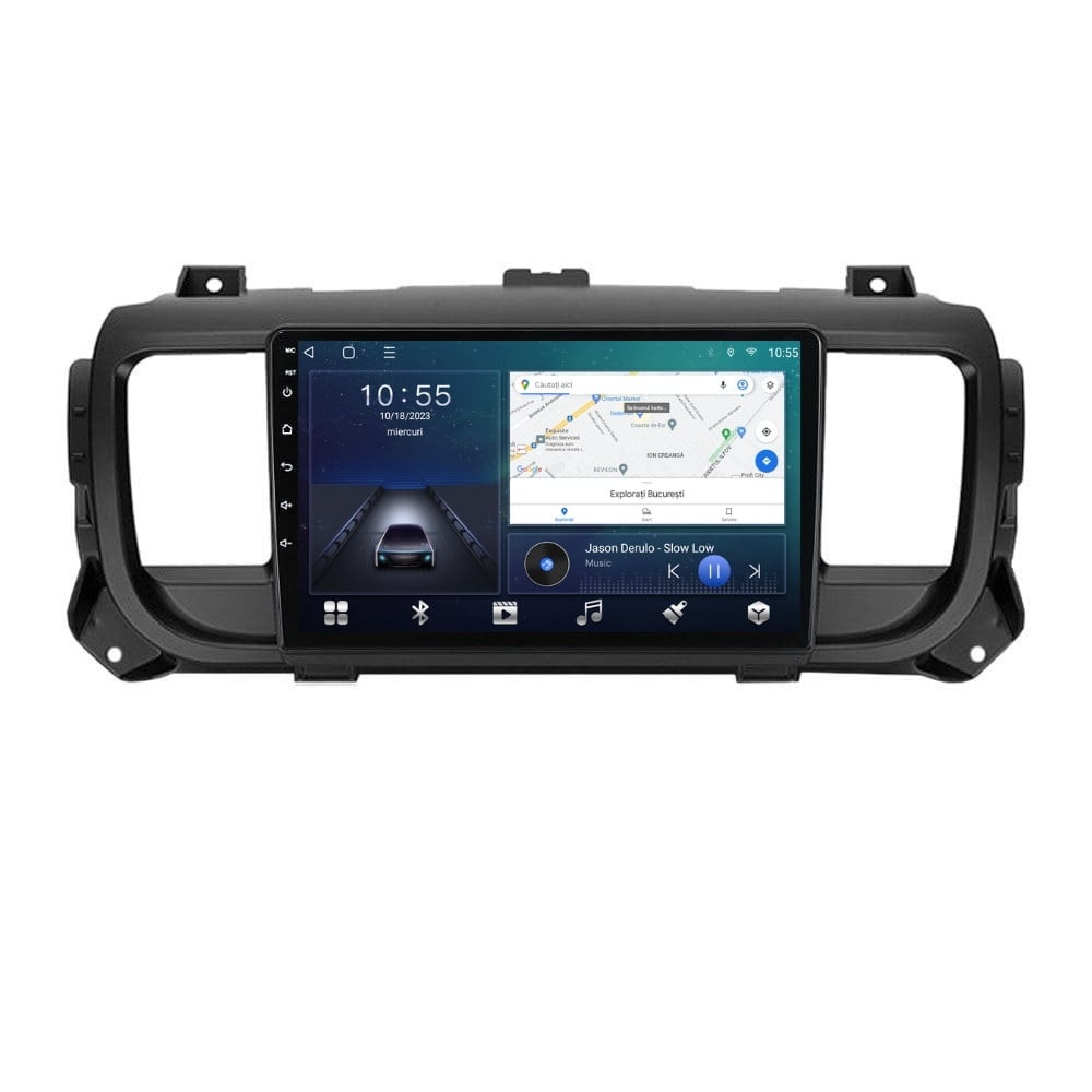 Navigatie dedicata cu Android Opel Vivaro C dupa 2019, 2GB RAM, Radio GPS Dual Zone, Display HD QLED 9" Touchscreen, Internet Wi-Fi si slot SIM 4G, Bluetooth, MirrorLink, USB