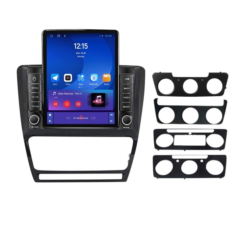Navigatie dedicata cu Android Skoda Octavia II 2004 - 2013, negru, 1GB RAM, Radio GPS Dual Zone, Touchscreen IPS 9.7" HD tip Tesla, Internet Wi-Fi, Bluetooth, MirrorLink, USB