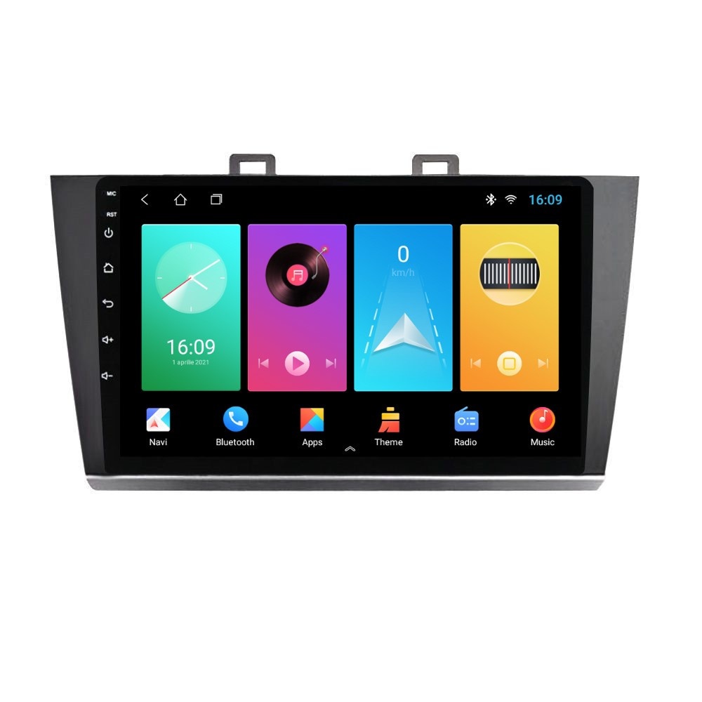 Navigatie dedicata cu Android Subaru Outback / Legacy 2014 - 2019, 2GB RAM, Radio GPS Dual Zone, Display HD IPS 9" Touchscreen, Internet Wi-Fi, Bluetooth, MirrorLink, USB