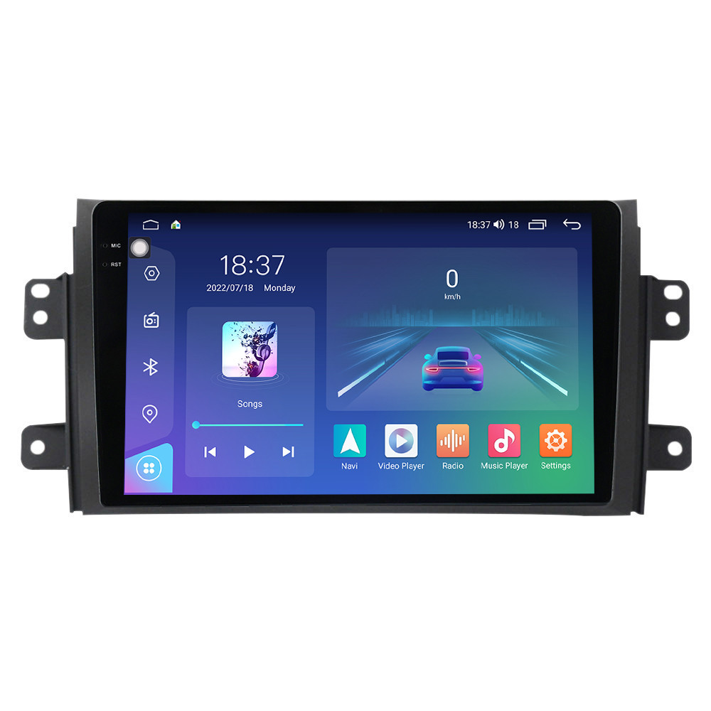 Navigatie dedicata cu Android Suzuki SX4 2006 - 2014, 8GB RAM, Radio GPS Dual Zone, Display 2K QLED 9.5" Touchscreen, Internet Wi-Fi si slot SIM 4G, Bluetooth, MirrorLink, USB