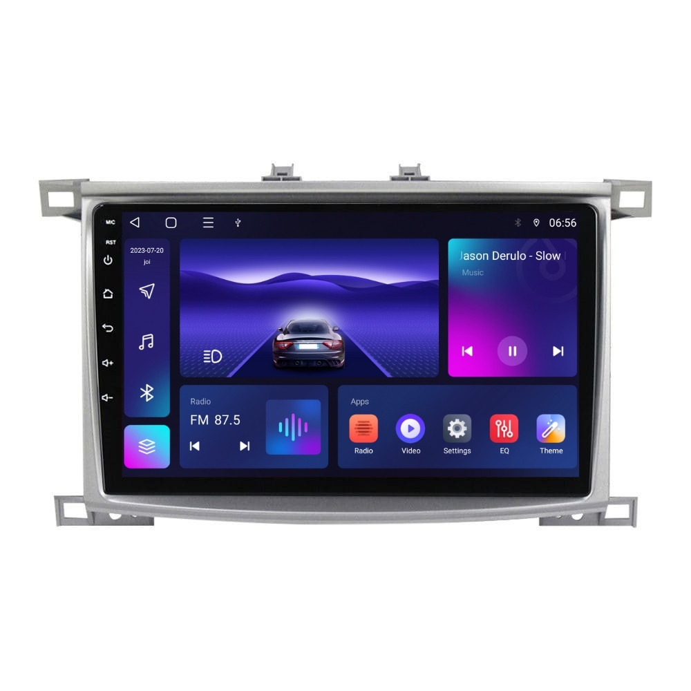 Navigatie dedicata cu Android Toyota Land Cruiser J100 2002 - 2008, 4GB RAM, Radio GPS Dual Zone, Display HD IPS 10" Touchscreen, Internet Wi-Fi, Bluetooth, MirrorLink, USB