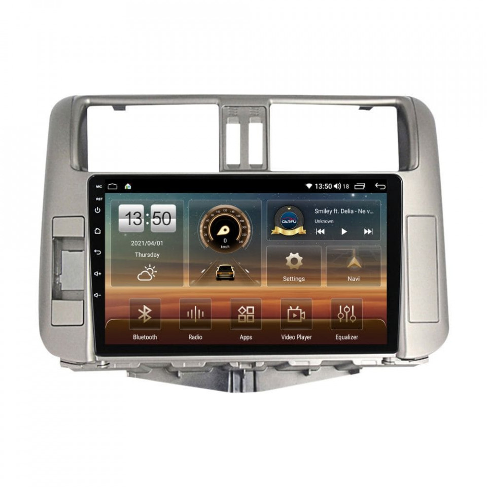 Navigatie dedicata cu Android Toyota Land Cruiser Prado J150 2009 - 2013, 6GB RAM, Radio GPS Dual Zone, Display HD QLED 9" Touchscreen, Internet Wi-Fi si slot SIM 4G, Bluetooth, MirrorLink, USB