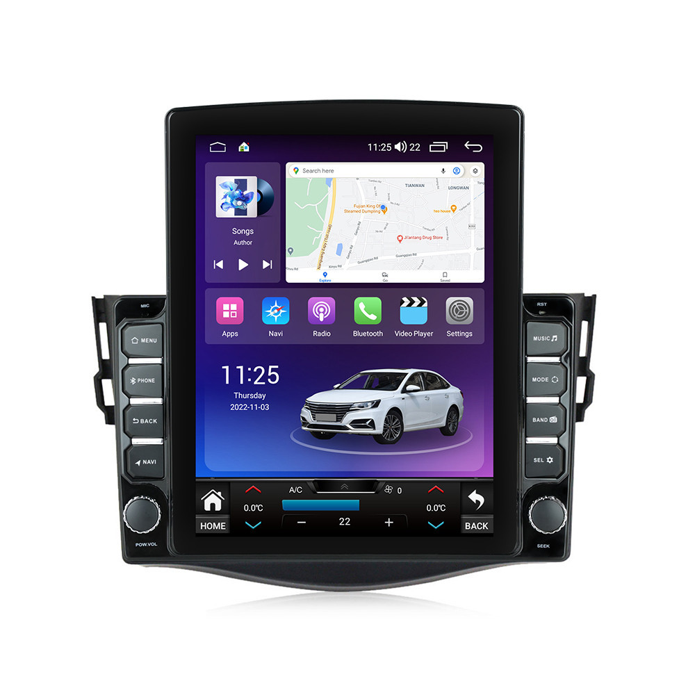 Navigatie dedicata cu Android Toyota Rav4 III 2005 - 2013, 4GB RAM, Radio GPS Dual Zone, Touchscreen IPS 9.7" HD tip Tesla, Internet Wi-Fi si slot SIM 4G, Bluetooth, MirrorLink, USB