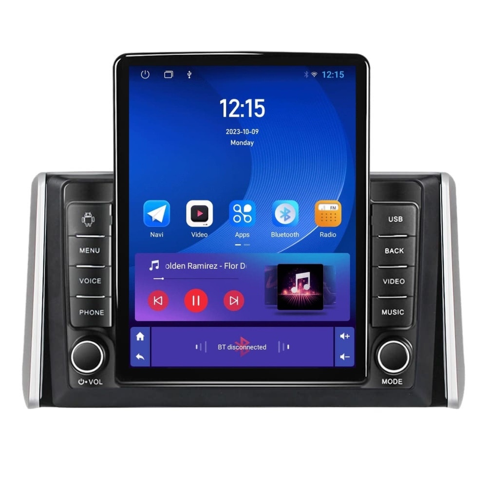 Navigatie dedicata cu Android Toyota Rav4 V dupa 2018, 1GB RAM, Radio GPS Dual Zone, Touchscreen IPS 9.7" HD tip Tesla, Internet Wi-Fi, Bluetooth, MirrorLink, USB