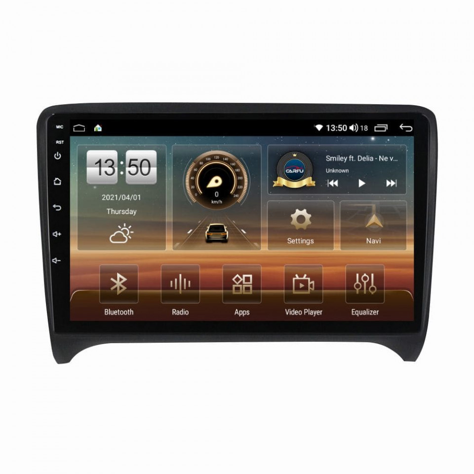 Navigatie dedicata cu Android Audi TT 2006 - 2015, 8GB RAM, Radio GPS Dual Zone, Display HD QLED 9" Touchscreen, Internet Wi-Fi si slot SIM 4G, Bluetooth, MirrorLink, USB