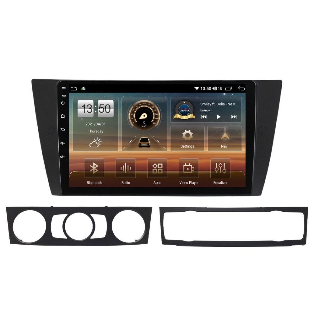 Navigatie dedicata cu Android BMW Seria 3 (E90) 2004 - 2013, 4GB RAM, Radio GPS Dual Zone, Display HD QLED 9" Touchscreen, Internet Wi-Fi si slot SIM 4G, Bluetooth, MirrorLink, USB