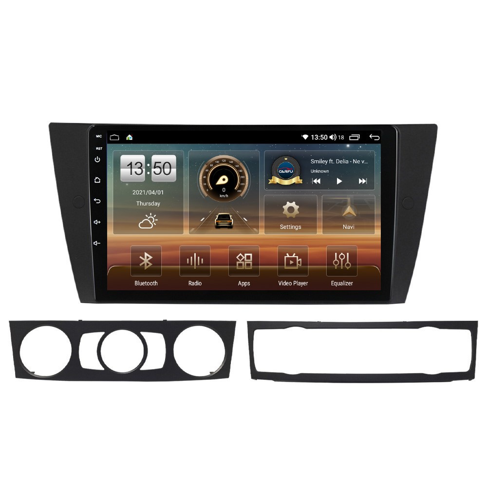 Navigatie dedicata cu Android BMW Seria 3 (E90) 2004 - 2013, 8GB RAM, Radio GPS Dual Zone, Display HD QLED 9" Touchscreen, Internet Wi-Fi si slot SIM 4G, Bluetooth, MirrorLink, USB