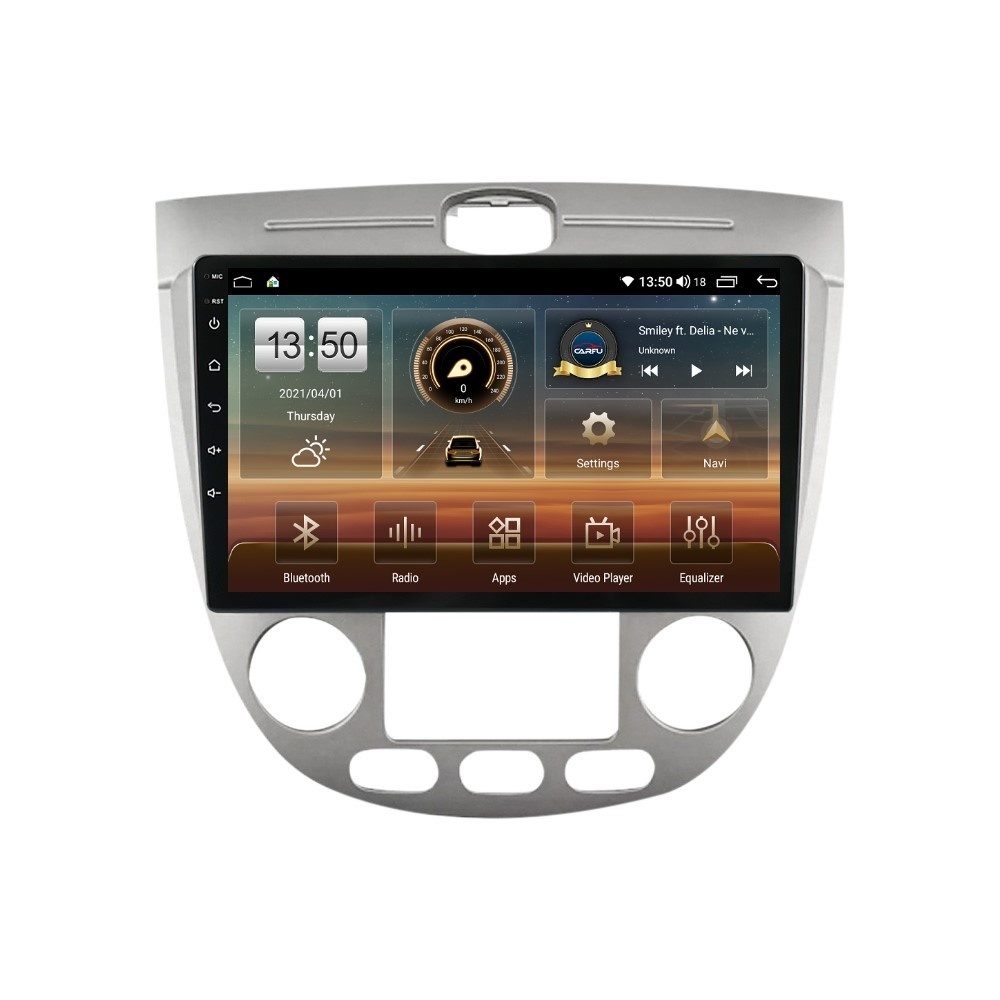Navigatie dedicata cu Android Chevrolet Lacetti 2003 - 2010, clima automata, 8GB RAM, Radio GPS Dual Zone, Display HD QLED 9" Touchscreen, Internet Wi-Fi si slot SIM 4G, Bluetooth, MirrorLink, USB