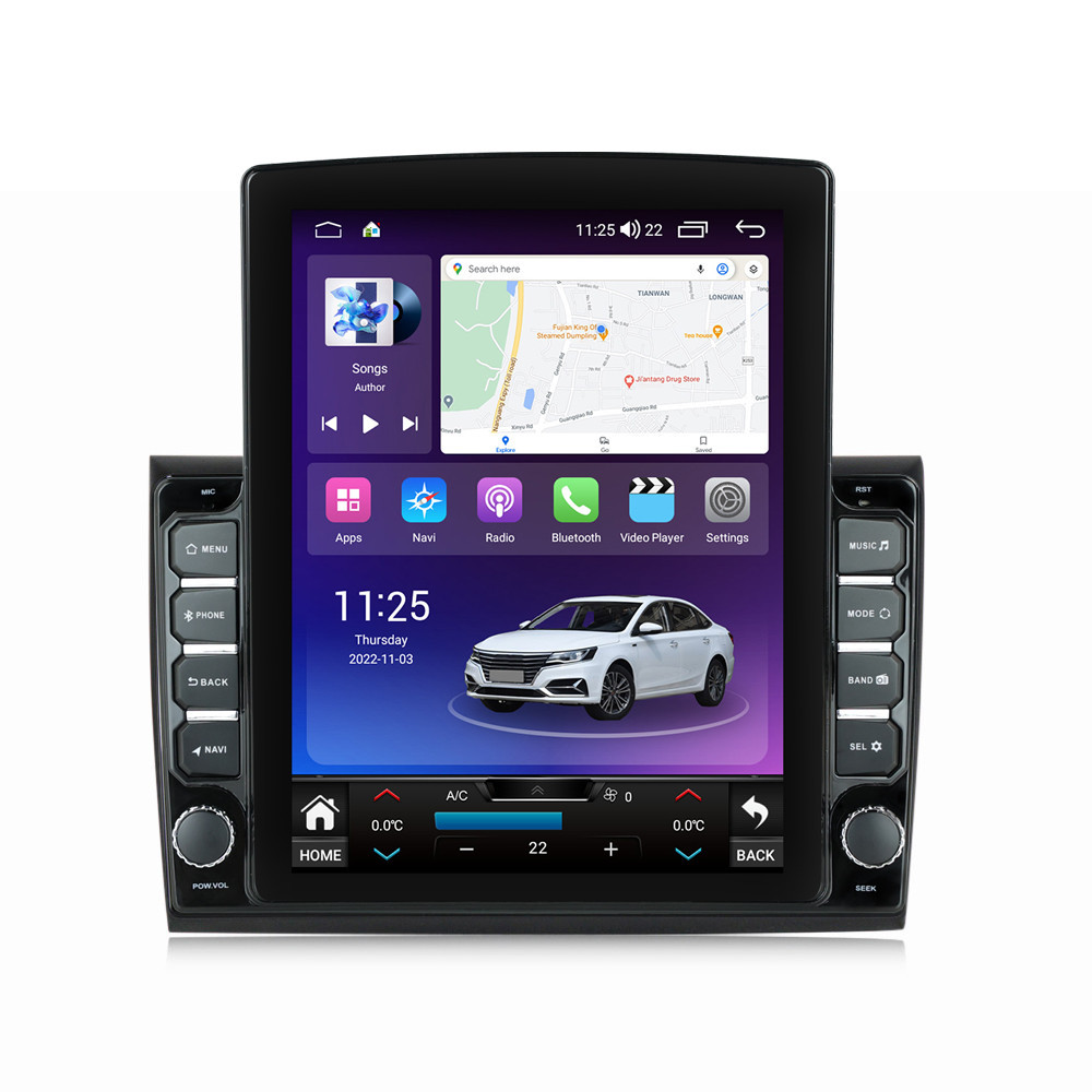 Navigatie dedicata cu Android Fiat Bravo 2007 - 2016, 8GB RAM, Radio GPS Dual Zone, Touchscreen IPS 9.7" HD tip Tesla, Internet Wi-Fi si slot SIM 4G, Bluetooth, MirrorLink, USB