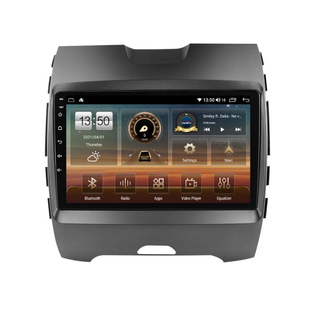 Navigatie dedicata cu Android Ford Edge 2016 - 2021, 4GB RAM, Radio GPS Dual Zone, Display HD QLED 9" Touchscreen, Internet Wi-Fi si slot SIM 4G, Bluetooth, MirrorLink, USB