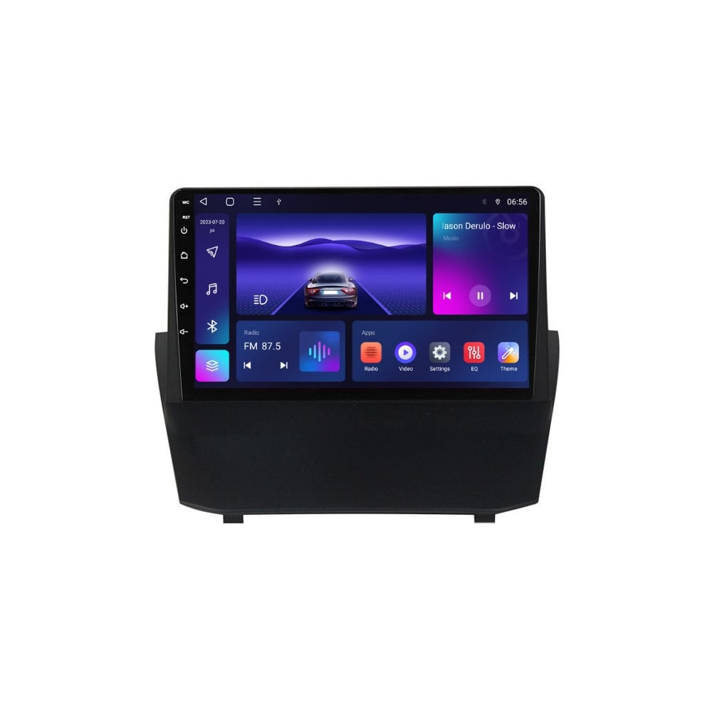 Navigatie dedicata cu Android Ford Fiesta VI 2008 - 2019, 3GB RAM, Radio GPS Dual Zone, Display HD QLED 9" Touchscreen, Internet Wi-Fi si slot SIM 4G, Bluetooth, MirrorLink, USB