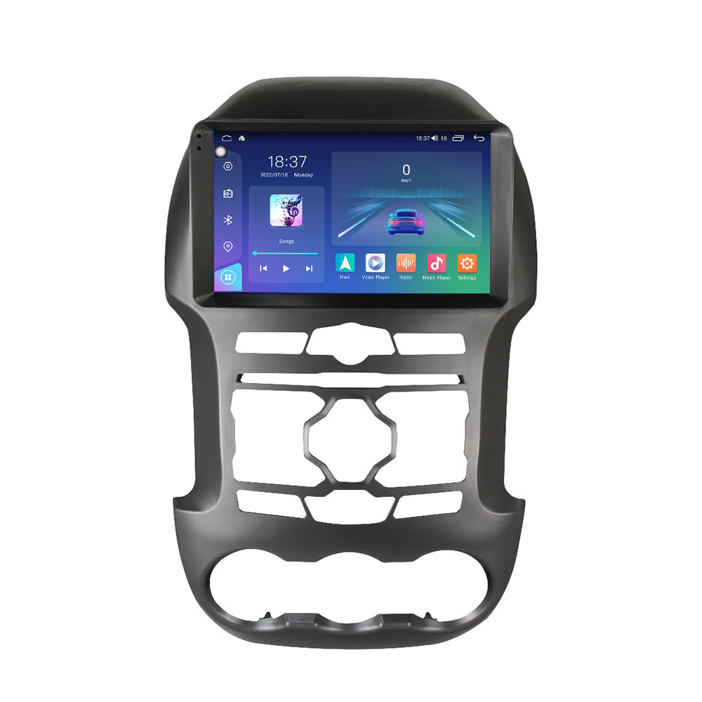 Navigatie dedicata cu Android Ford Ranger 2011 - 2015, 8GB RAM, Radio GPS Dual Zone, Display 2K QLED 9.5" Touchscreen, Internet Wi-Fi si slot SIM 4G, Bluetooth, MirrorLink, USB