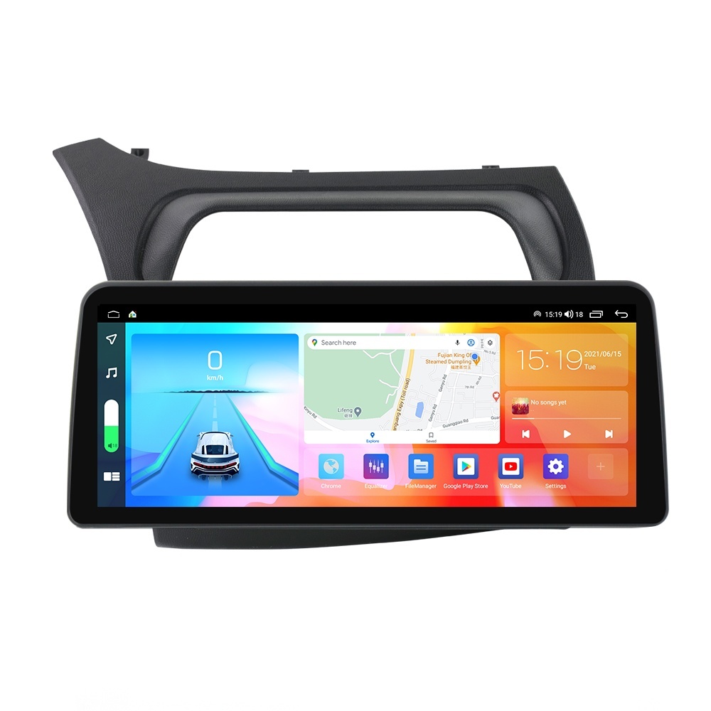 Navigatie dedicata cu Android Honda Civic VIII Hatchback 2006 - 2011, 8GB RAM, Radio GPS Dual Zone, Display QLED 12.3" Touchscreen, Internet Wi-Fi si slot SIM 4G, Bluetooth, MirrorLink, USB