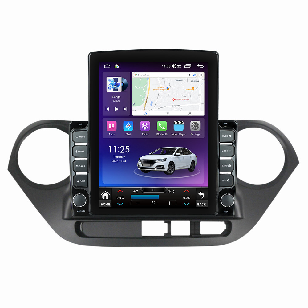 Navigatie dedicata cu Android Hyundai i10 2013 - 2019, 8GB RAM, Radio GPS Dual Zone, Touchscreen IPS 9.7" HD tip Tesla, Internet Wi-Fi si slot SIM 4G, Bluetooth, MirrorLink, USB