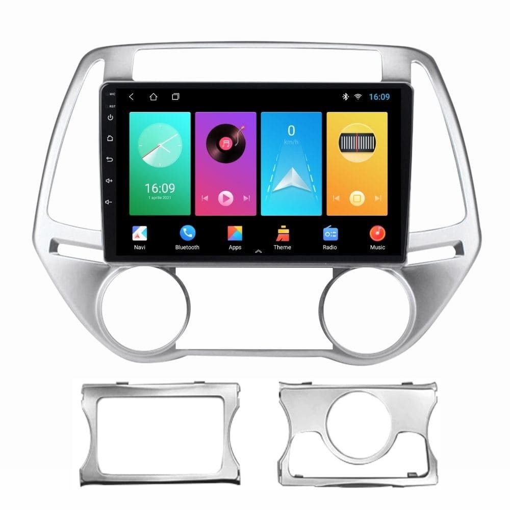 Navigatie dedicata cu Android Hyundai i20 2012 - 2014, 2GB RAM, Radio GPS Dual Zone, Display HD IPS 9" Touchscreen, Internet Wi-Fi, Bluetooth, MirrorLink, USB