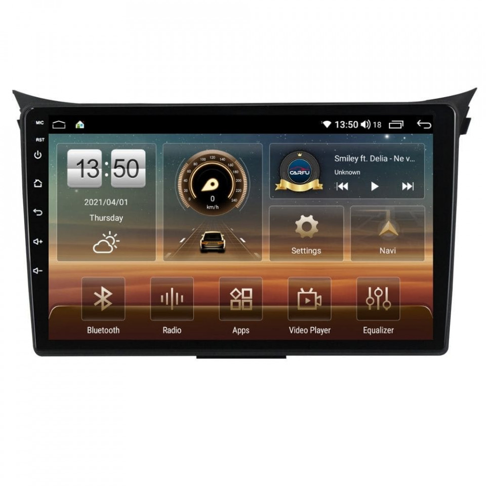 Navigatie dedicata cu Android Hyundai i30 2011 - 2017, 6GB RAM, Radio GPS Dual Zone, Display HD QLED 9" Touchscreen, Internet Wi-Fi si slot SIM 4G, Bluetooth, MirrorLink, USB