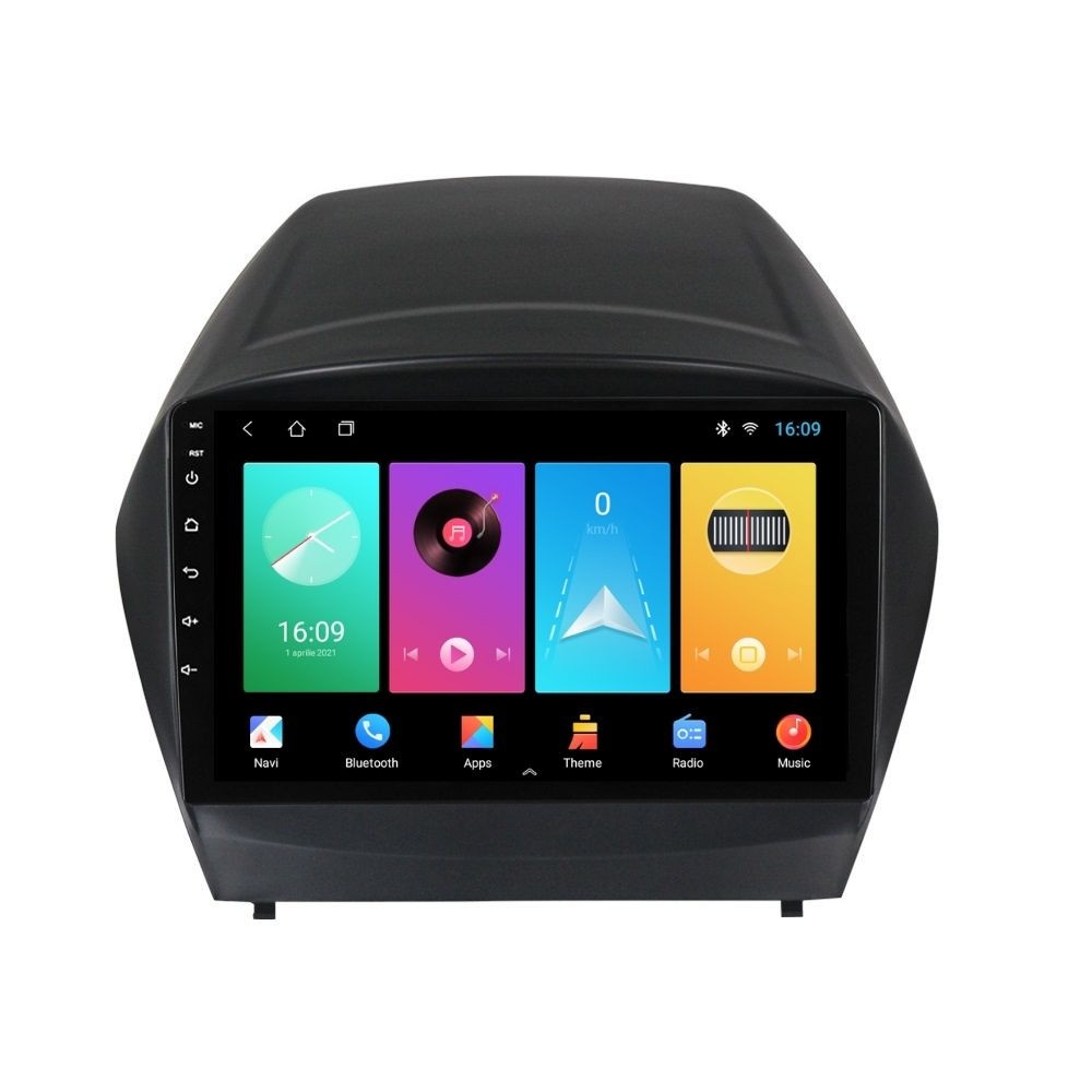 Navigatie dedicata cu Android Hyundai ix35 2009 - 2015, 2GB RAM, Radio GPS Dual Zone, Display HD IPS 9" Touchscreen, Internet Wi-Fi, Bluetooth, MirrorLink, USB