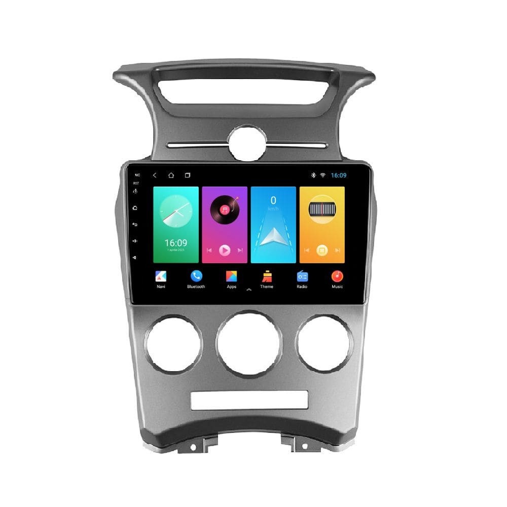 Navigatie dedicata cu Android KIA Carens III 2006 - 2013, clima manuala, 1GB RAM, Radio GPS Dual Zone, Display HD IPS 9" Touchscreen, Internet Wi-Fi, Bluetooth, MirrorLink, USB