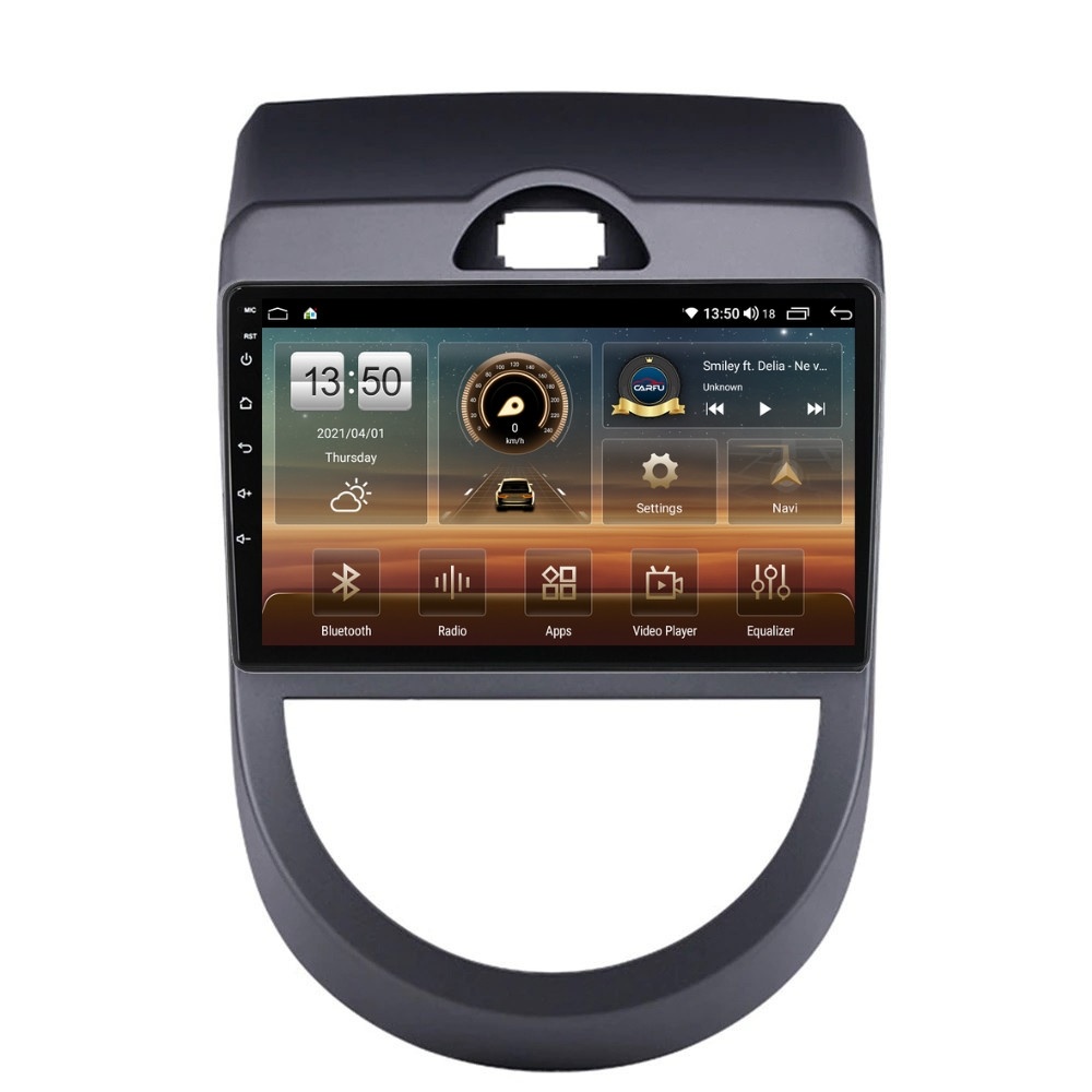 Navigatie dedicata cu Android Kia Soul 2009 - 2013, 8GB RAM, Radio GPS Dual Zone, Display HD QLED 9" Touchscreen, Internet Wi-Fi si slot SIM 4G, Bluetooth, MirrorLink, USB