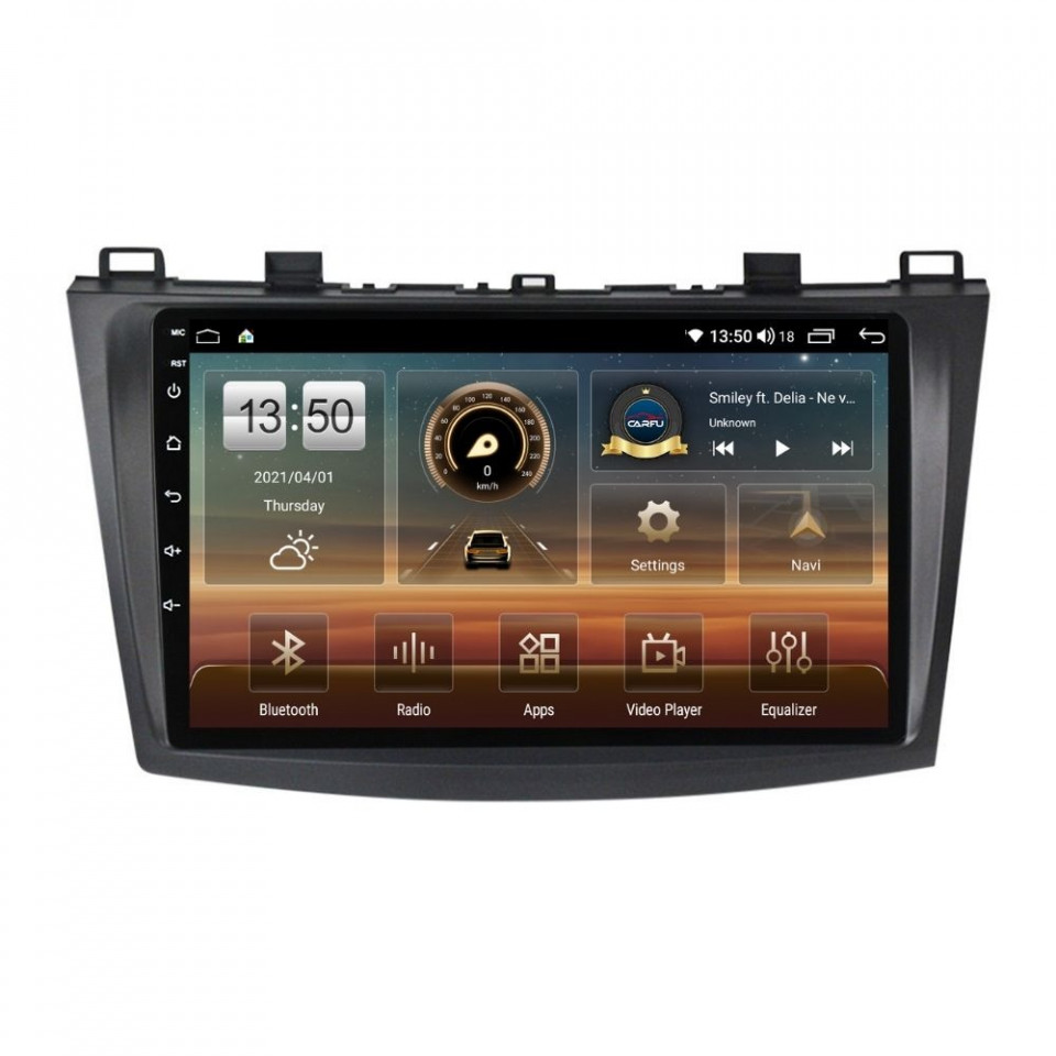 Navigatie dedicata cu Android Mazda 3 2009 - 2013, 8GB RAM, Radio GPS Dual Zone, Display HD QLED 9" Touchscreen, Internet Wi-Fi si slot SIM 4G, Bluetooth, MirrorLink, USB