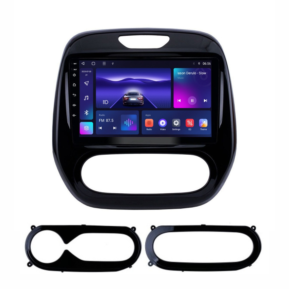 Navigatie dedicata cu Android Renault Captur I 2013 - 2020, 3GB RAM, Radio GPS Dual Zone, Display HD QLED 9" Touchscreen, Internet Wi-Fi si slot SIM 4G, Bluetooth, MirrorLink, USB