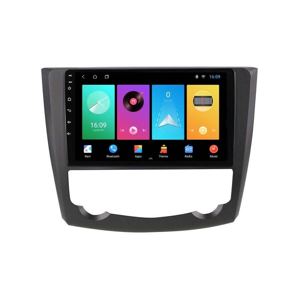 Navigatie dedicata cu Android Renault Kadjar 2015 - 2018, 1GB RAM, Radio GPS Dual Zone, Display HD IPS 9" Touchscreen, Internet Wi-Fi, Bluetooth, MirrorLink, USB