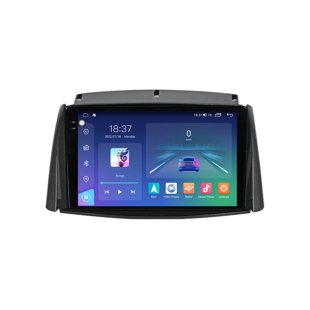 Navigatie dedicata cu Android Renault Koleos 2008 - 2016, 4GB RAM, Radio GPS Dual Zone, Display 2K QLED 9.5" Touchscreen, Internet Wi-Fi si slot SIM 4G, Bluetooth, MirrorLink, USB