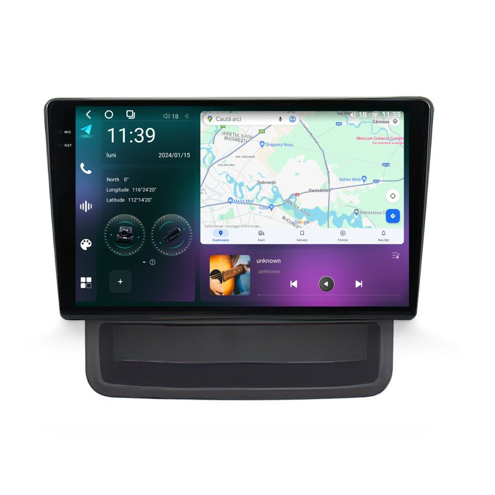Navigatie dedicata cu Android Renault Trafic II 2010 - 2014, 12GB RAM, Radio GPS Dual Zone, Display 2K QLED 10.36" Touchscreen, Internet Wi-Fi si slot SIM 4G, Bluetooth, MirrorLink, USB