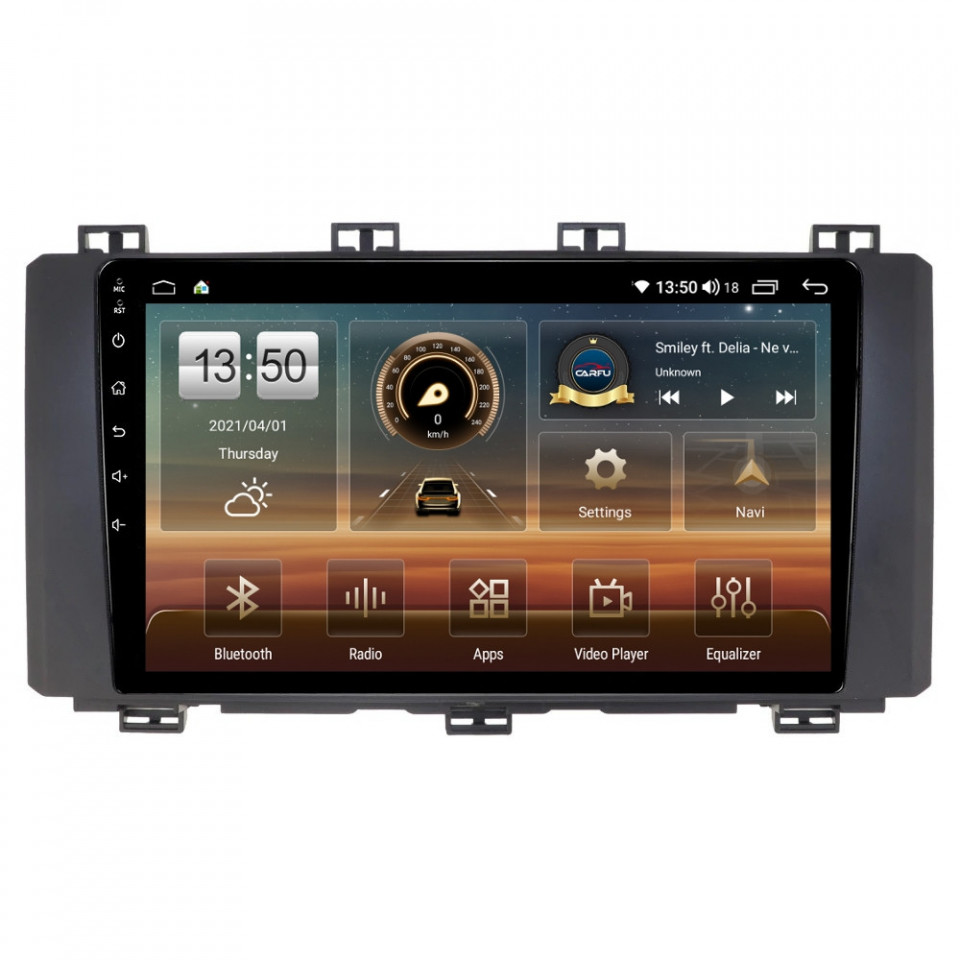 Navigatie dedicata cu Android Seat Ateca dupa 2016, 8GB RAM, Radio GPS Dual Zone, Display HD QLED 9" Touchscreen, Internet Wi-Fi si slot SIM 4G, Bluetooth, MirrorLink, USB