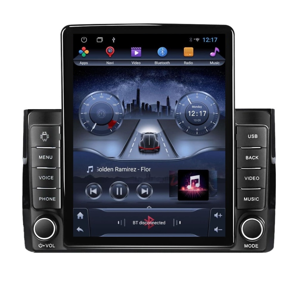 Navigatie dedicata cu Android Skoda Kodiaq dupa 2016, 2GB RAM, Radio GPS Dual Zone, Touchscreen IPS 9.7" HD tip Tesla, Internet Wi-Fi, Bluetooth, MirrorLink, USB