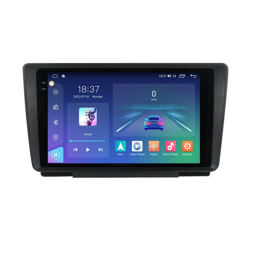 Navigatie dedicata cu Android Skoda Octavia II 2004 - 2013, 8GB RAM, Radio GPS Dual Zone, Display 2K QLED 9.5" Touchscreen, Internet Wi-Fi si slot SIM 4G, Bluetooth, MirrorLink, USB