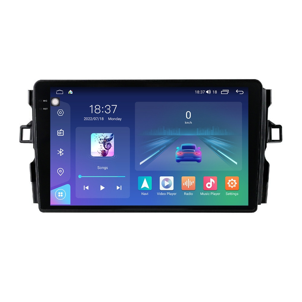 Navigatie dedicata cu Android Toyota Auris 2006 - 2012, 8GB RAM, Radio GPS Dual Zone, Display 2K QLED 9.5" Touchscreen, Internet Wi-Fi si slot SIM 4G, Bluetooth, MirrorLink, USB