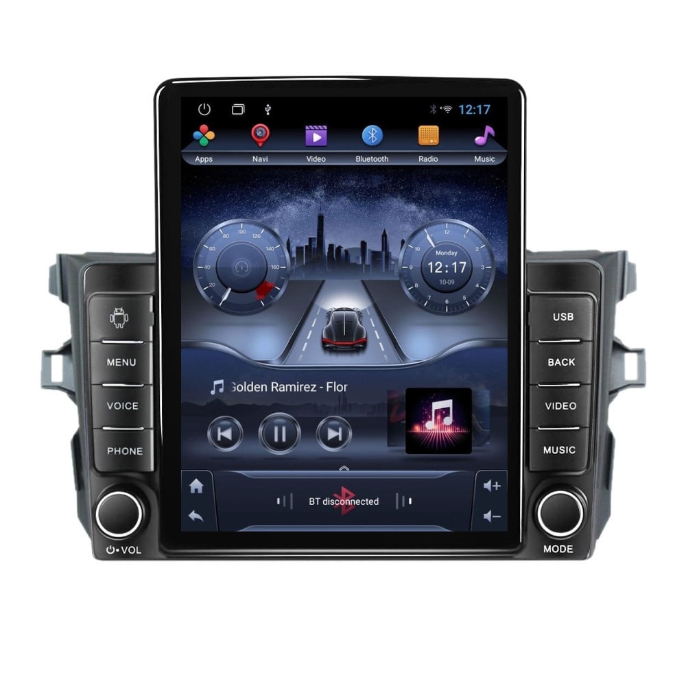 Navigatie dedicata cu Android Toyota Corolla 2007 - 2013, 2GB RAM, Radio GPS Dual Zone, Touchscreen IPS 9.7" HD tip Tesla, Internet Wi-Fi, Bluetooth, MirrorLink, USB