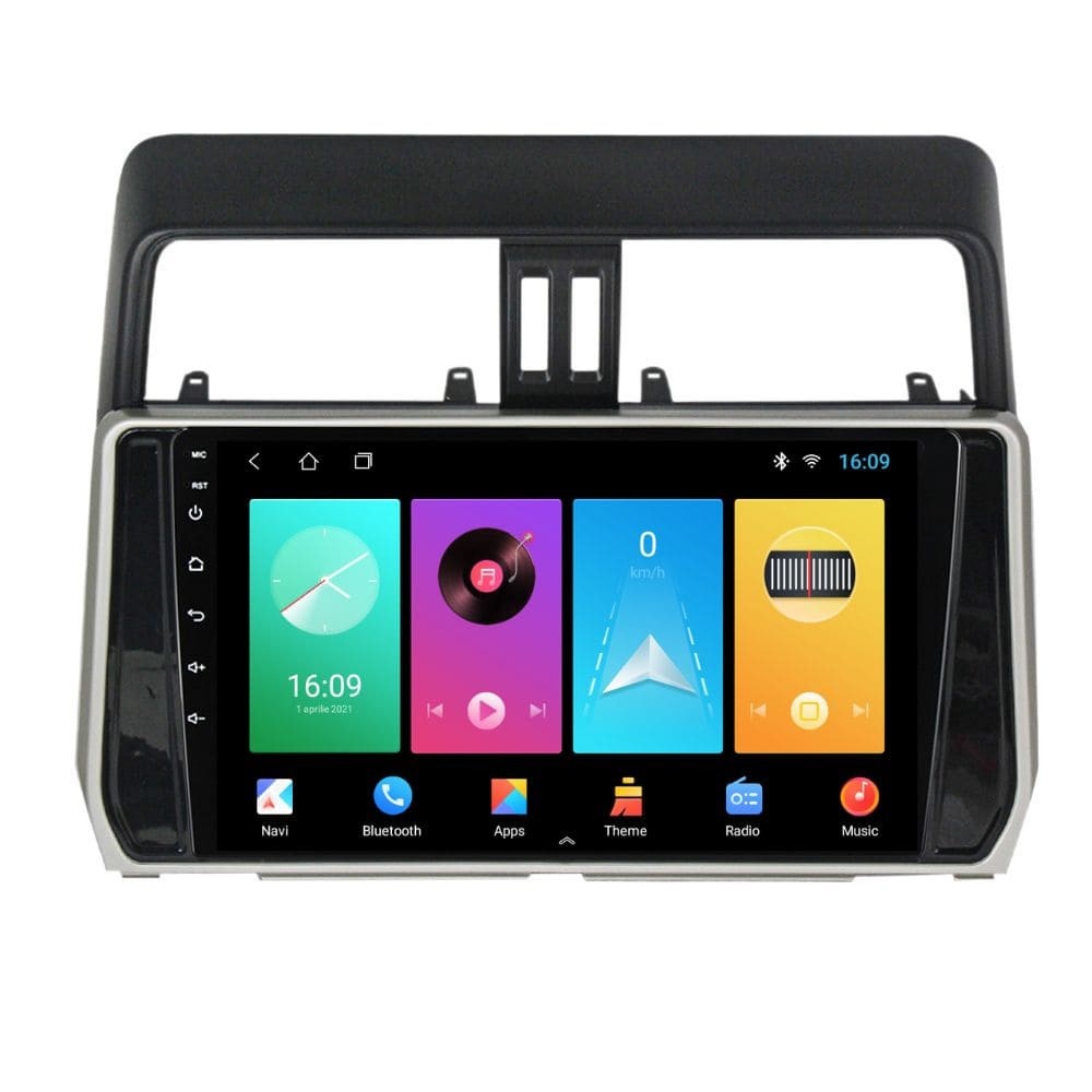 Mărește imaginea pentru Navigatie dedicata cu Android Toyota Land Cruiser Prado J150 dupa 2017, 1GB RAM, Radio GPS Dual Zone, Display HD IPS 10" Touchscreen, Internet Wi-Fi, Bluetooth, MirrorLink, USB