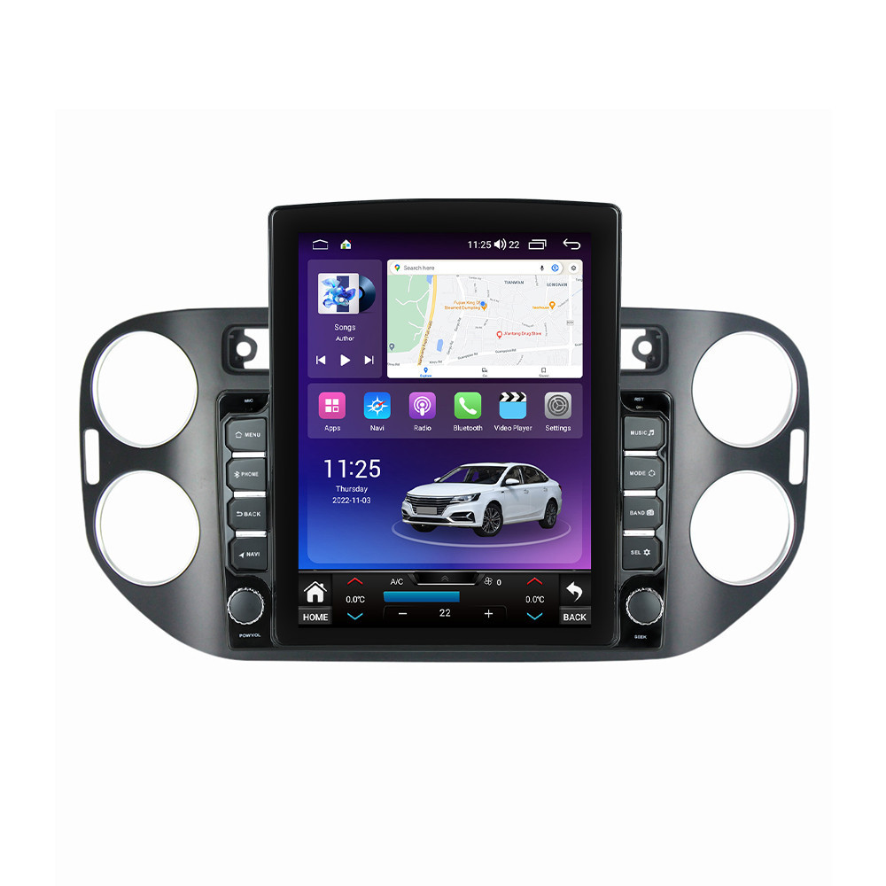 Navigatie dedicata cu Android VW Tiguan I 2012 - 2018, 8GB RAM, Radio GPS Dual Zone, Touchscreen IPS 9.7" HD tip Tesla, Internet Wi-Fi si slot SIM 4G, Bluetooth, MirrorLink, USB