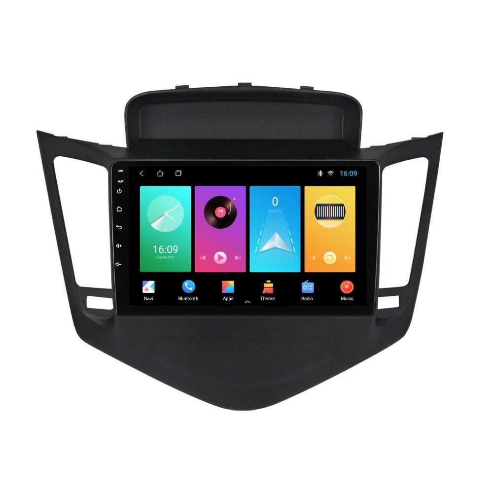 Navigatie dedicata cu Android Chevrolet Cruze 2008 - 2013, 1GB RAM, Radio GPS Dual Zone, Display HD IPS 9" Touchscreen, Internet Wi-Fi, Bluetooth, MirrorLink, USB