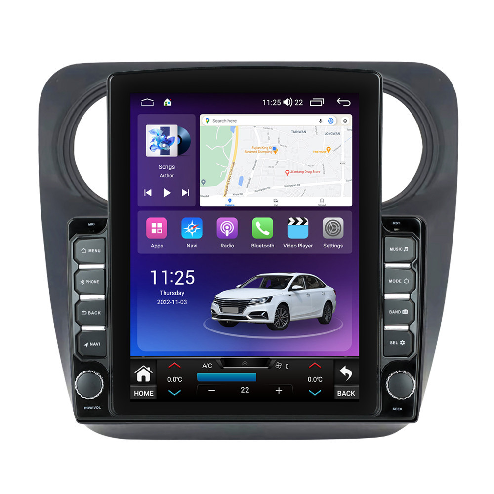 Navigatie dedicata cu Android Dacia Logan II 2012 - 2020, 8GB RAM, Radio GPS Dual Zone, Touchscreen IPS 9.7" HD tip Tesla, Internet Wi-Fi si slot SIM 4G, Bluetooth, MirrorLink, USB