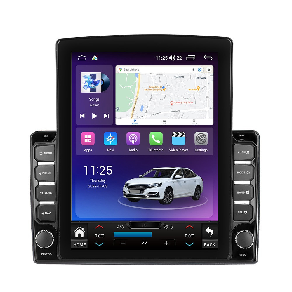 Navigatie dedicata cu Android Fiat 500 2015 - 2020, 8GB RAM, Radio GPS Dual Zone, Touchscreen IPS 9.7" HD tip Tesla, Internet Wi-Fi si slot SIM 4G, Bluetooth, MirrorLink, USB