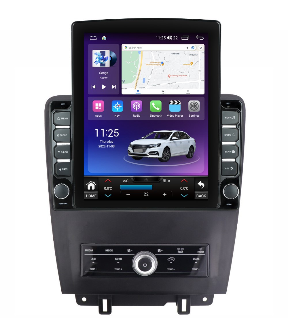 Navigatie dedicata cu Android Ford Mustang 2009 - 2014, 8GB RAM, Radio GPS Dual Zone, Touchscreen IPS 9.7" HD tip Tesla, Internet Wi-Fi si slot SIM 4G, Bluetooth, MirrorLink, USB