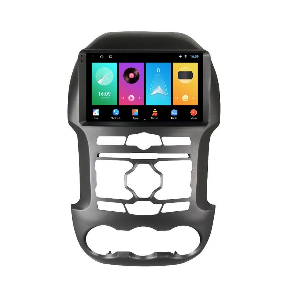Navigatie dedicata cu Android Ford Ranger 2011 - 2015, 2GB RAM, Radio GPS Dual Zone, Display HD IPS 9" Touchscreen, Internet Wi-Fi, Bluetooth, MirrorLink, USB