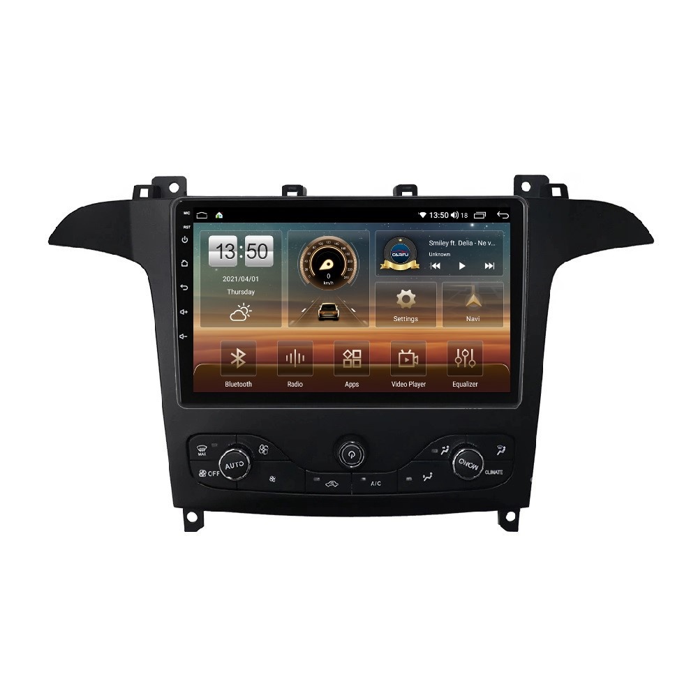 Navigatie dedicata cu Android Ford S-Max I / Galaxy II 2006 - 2015 cu navigatie originala, 4GB RAM, Radio GPS Dual Zone, Display HD QLED 9" Touchscreen, Internet Wi-Fi si slot SIM 4G, Bluetooth, MirrorLink, USB