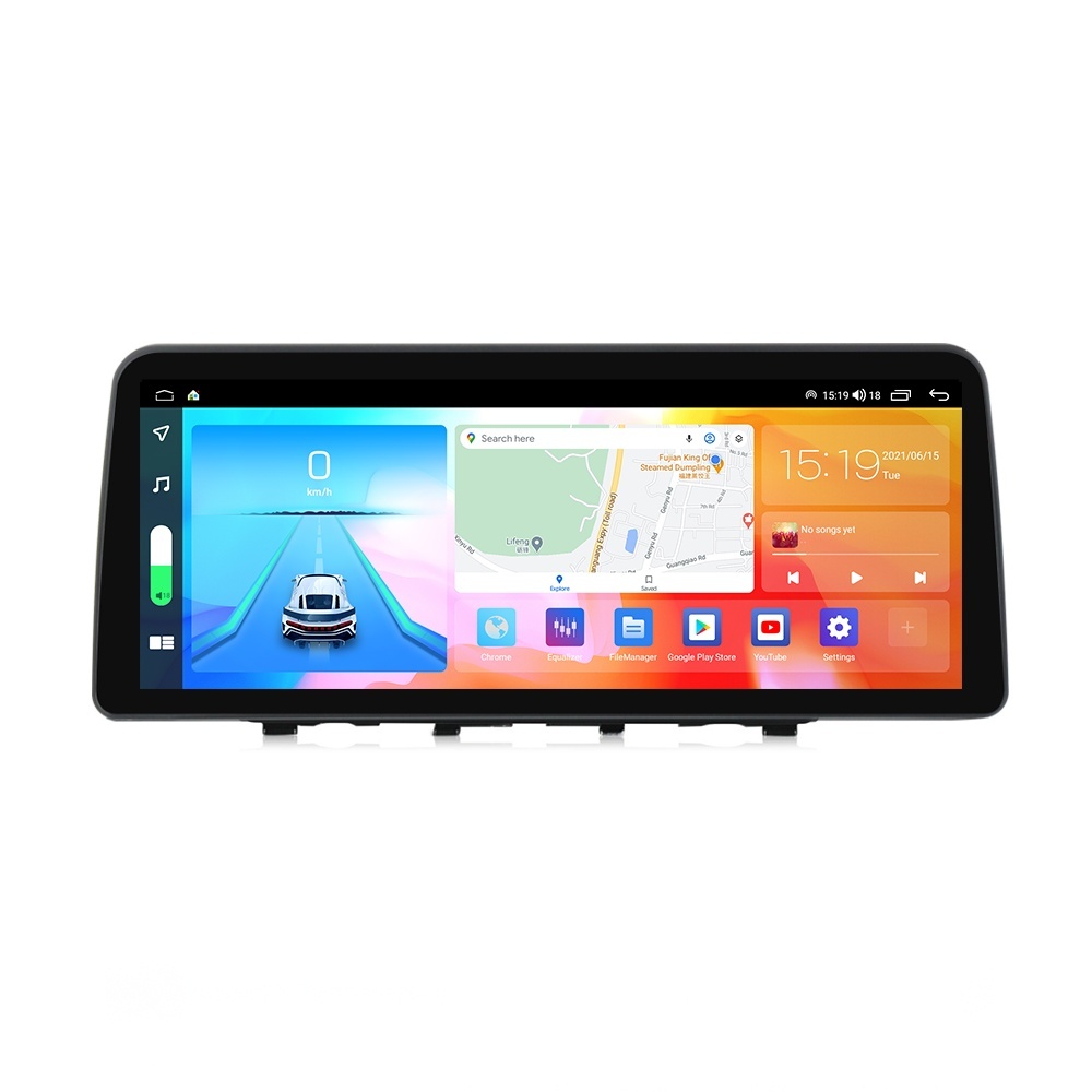 Navigatie dedicata cu Android Honda Civic X 2015 - 2021, 4GB RAM, Radio GPS Dual Zone, Display QLED 12.3" Touchscreen, Internet Wi-Fi si slot SIM 4G, Bluetooth, MirrorLink, USB