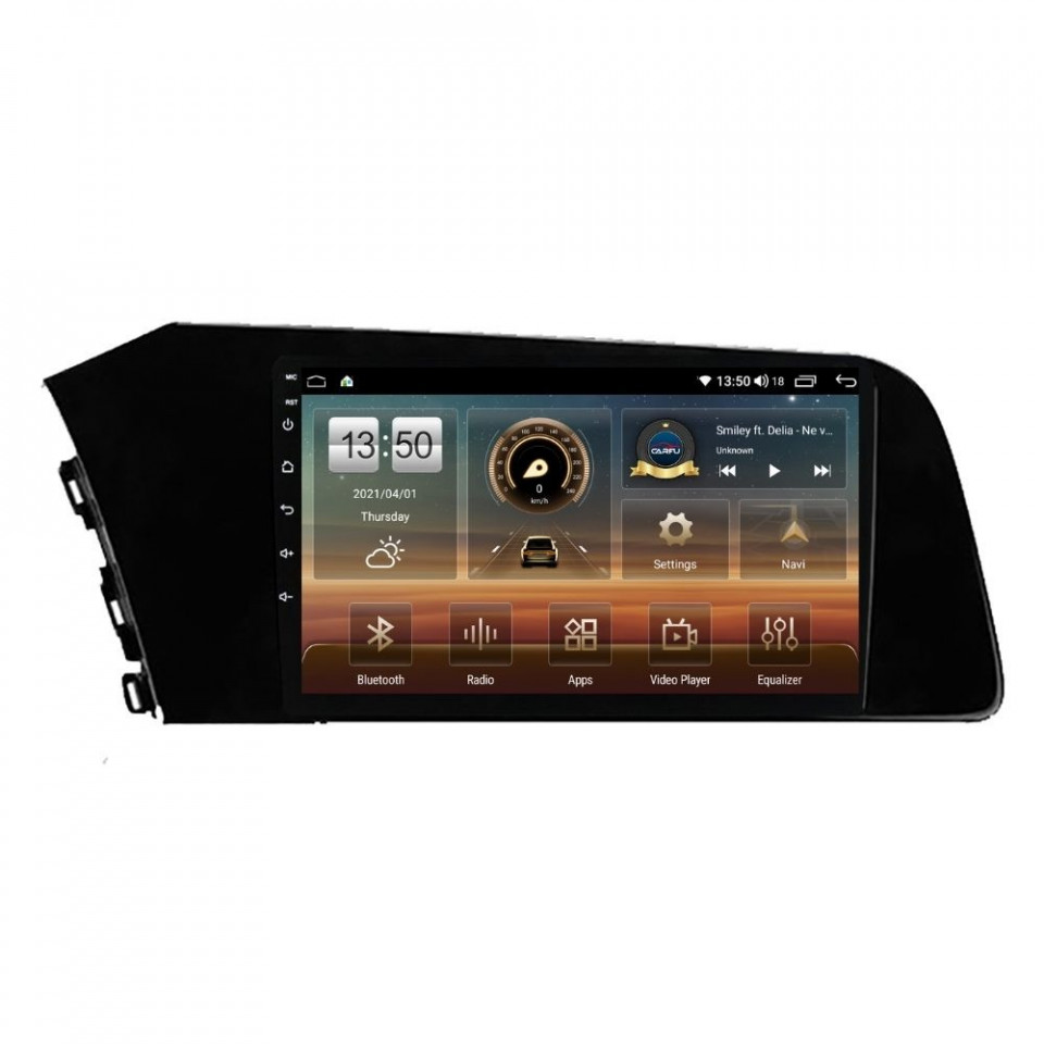 Navigatie dedicata cu Android Hyundai Elantra VII dupa 2020, 8GB RAM, Radio GPS Dual Zone, Display HD QLED 10" Touchscreen, Internet Wi-Fi si slot SIM 4G, Bluetooth, MirrorLink, USB