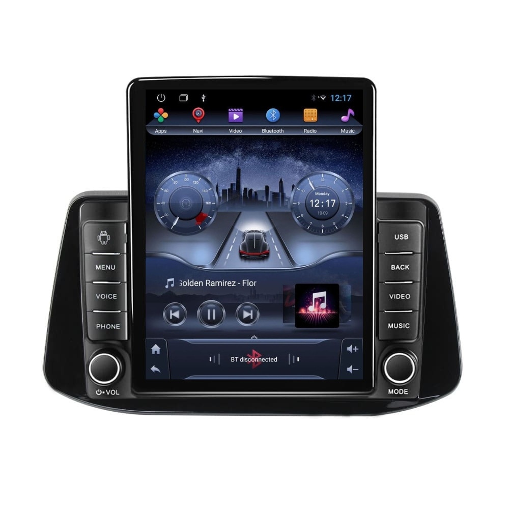 Navigatie dedicata cu Android Hyundai i30 dupa 2017, 2GB RAM, Radio GPS Dual Zone, Touchscreen IPS 9.7" HD tip Tesla, Internet Wi-Fi, Bluetooth, MirrorLink, USB
