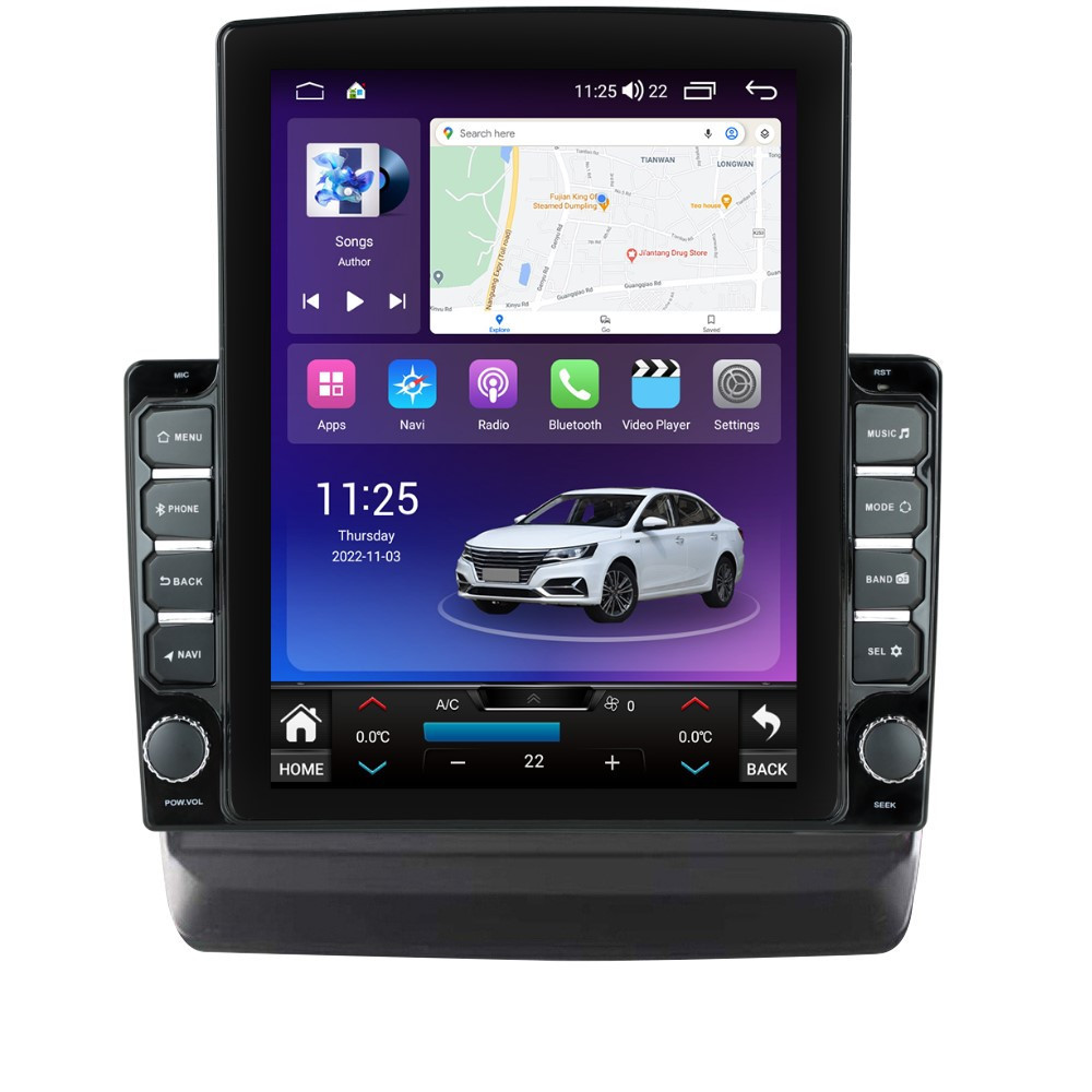 Navigatie dedicata cu Android Isuzu D-Max III dupa 2020, 8GB RAM, Radio GPS Dual Zone, Touchscreen IPS 9.7" HD tip Tesla, Internet Wi-Fi si slot SIM 4G, Bluetooth, MirrorLink, USB