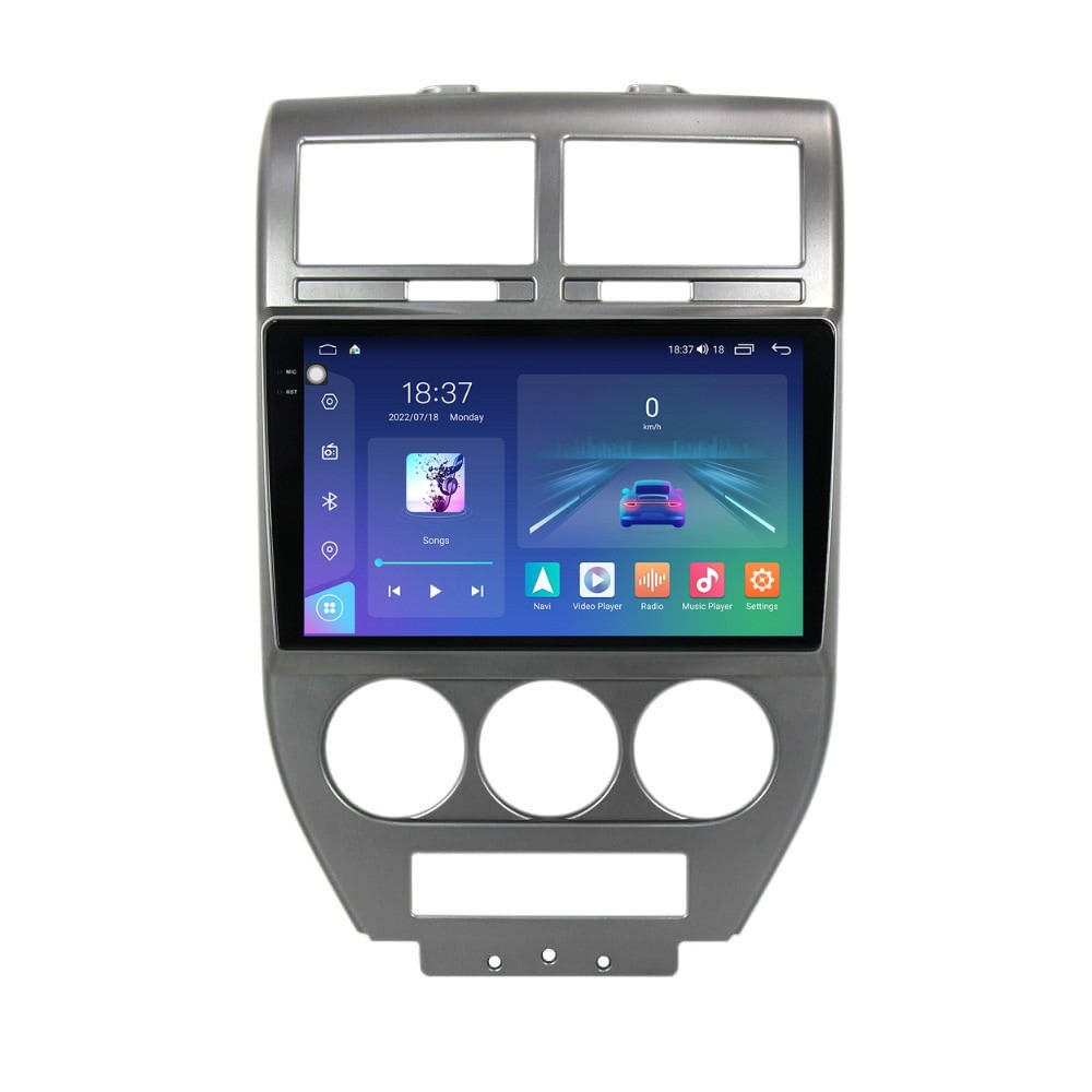Navigatie dedicata cu Android Jeep Compass I 2006 - 2010, 8GB RAM, Radio GPS Dual Zone, Display 2K QLED 10.36" Touchscreen, Internet Wi-Fi si slot SIM 4G, Bluetooth, MirrorLink, USB